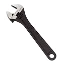 BUILDSKILL 8-Inch Adjustable Wrench with Precision Knurl Adjusting, Laser-Etched Jaw Scale, Anti-Corrosion Finish, Impact &amp; Torque Spanner Capability, Phosphate Finish, Black (Pack of 2)