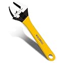 BUILDSKILL ADJ8DSL Adjustable Wrench/Spanner | Made With Heat Treated Carbon Steel | Rust Proof Phosphate Coating | Tapered Jaw Design | Laser Printed Scale | Comfortable Grip | 8 inches (Yellow)