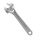 BUILDSKILL 8" 200mm Adjustable wrench | Chrome Vanadium Steel | Professional & Home Use | Single sided | Rust resistant plumbing tools | Adjustable spanner with lasered scale (6 months warranty)