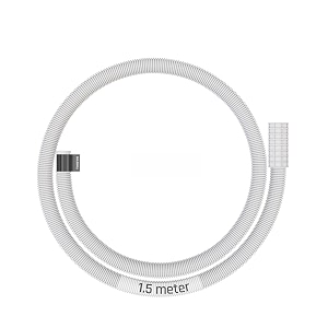 buildskill semi-automatic washing machine pipe inlet 15 meters  easy install soft pvc material  5-8kg washing machine water inlet pipe  leak-free flexible design rubber interface pack of 1-white