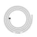 BUILDSKILL Semi-Automatic Washing Machine Pipe Inlet 3 Meters | Easy Install Soft PVC Material | 5-8Kg Washing Machine Water Inlet Pipe | Leak-Free Flexible Design Rubber Interface (Pack of 1-White)
