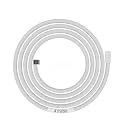 BUILDSKILL Semi-Automatic Washing Machine Pipe Inlet 4 Meters | Easy Install Soft PVC Material | 5-8Kg Washing Machine Water Inlet Pipe | Leak-Free Flexible Design Rubber Interface (Pack of 1-White)