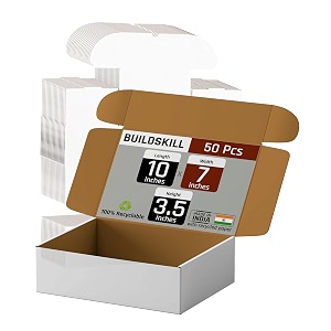 mailer box 10x7x35 pack of 50 white