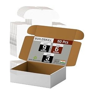 mailer box 9x6x3 pack of 50 white