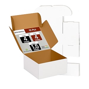 mailer box 4x4x15 pack of 10 white