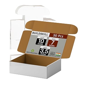 mailer box 10x7x35 pack of 30 white