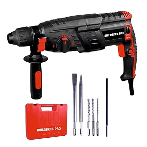 buildskill rotary hammer drill machine 30mm 1050w heavy duty hammer machine 3-mode forward amp reverse powerful hammer drilling machine heavy duty 6 months warranty