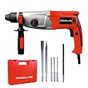 Buildskill Rotary Hammer Drill Machine 30MM, 1200W, Aluminium Head, Heavy Duty Hammer Machine, 3-Mode, Forward &amp; Reverse, Powerful Hammer Drilling Machine Heavy Duty (6 Months Warranty)