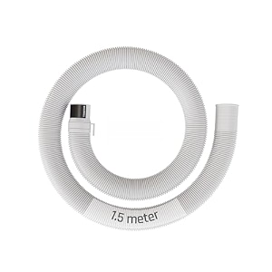 buildskill semi-automatic washing machine drain pipe 15 meters  in-built anti-slip hook  leakproof solid built  flexible design  5-8kg washing machine pipe outlet drain pack of 1- white