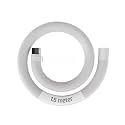 BUILDSKILL Semi-Automatic Washing Machine Drain Pipe 1.5 Meters | In-Built Anti-Slip Hook | Leakproof Solid Built | Flexible Design | 5-8Kg Washing Machine Pipe Outlet Drain (Pack of 1- White)