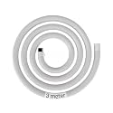 BUILDSKILL Semi-Automatic Washing Machine Drain Pipe 3 Meters | In-Built Anti-Slip Hook | Leakproof Solid Built | Flexible Design | 5-8Kg Washing Machine Pipe Outlet Drain (Pack of 1- White)