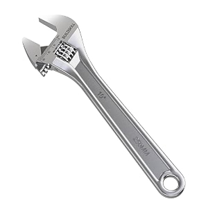 buildskill 1034 250mm adjustable wrench  chrome vanadium steel  professional amp home use  single sided  rust resistant plumbing tools  adjustable spanner with lasered scale 6 months warranty