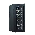 Built-in Mini Wine Cooler, Electronic Wine Cabinet with Cooling System, 100L Capacity, Black, Ideal for Home, Office, and Kitchen(65 * 49.5 * 26cm)