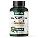 Built By Nature Magnesium Citrate 300mg Supplement, 90 Capsules