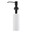 Fapully Built in Soap Dispenser,Stainless Steel 17OZ Dsih Soap Dispenser or Lotion for Kitchen Sink Matte Black