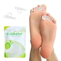 Bukihome Hammertoe Corrector Gel Toe Straighteners - 12 pcs Support Crest for Women &amp; Men - Realign Bent, Crooked, Curled, Claw, Hammer Toes - Clear,Single Loop