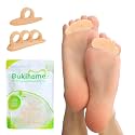 Bukihome Hammertoe Corrector Gel Toe Straighteners - 12 pcs Support Crest for Women &amp; Men - Realign Bent, Crooked, Curled, Claw, Hammer Toes - Beige,Multi-Size