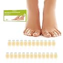 Bukihome Hydrocolloid Gel Blister Bandages - 25ct - Adhesive Blisters Bandages - Waterproof Blister Pads for Heel, Feet, Toe, Fingers - Gel Blister Prevention for Travel,Hiking (Toe Pack)