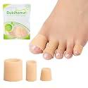 Bukihome Silicone Toe Protectors – 14 Pack Silicone Toe Sleeve for Hammer Toes, Corns, Calluses, Blisters – Soft Gel Protector Toe Cushions for Pain Relief (Beige, Multi-Size)