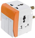 Bukily 3 Pin Multi Plug Socket-Universal Travel Adapter with Switch Safety Indicator Indoor Plug-In Electronic Timer Switch (Multicolor)