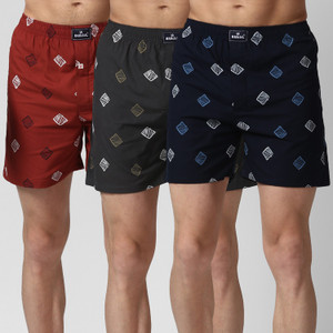 bukkl pack of 3 printed men boxer