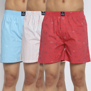 bukkl pack of 3 printed men boxer