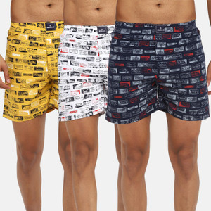 bukkl pack of 3 printed men boxer