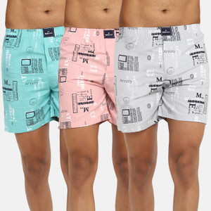 bukkl pack of 3 printed men boxer