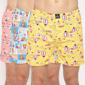 bukkl pack of 3 printed men boxer