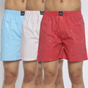BUKKL Pack of 3 Printed Men Boxer