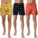 BUKKL Pack of 3 Printed Men Boxer