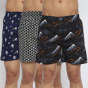 BUKKL Pack of 3 Printed Men Boxer