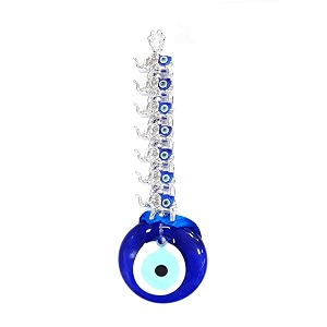 buko feng shui lucky eye hanging ornaments amp charms helps with luck and protection from evil spirit comes with decorative blue charms beads amp bells 7-elephant_medium-disc