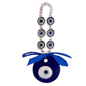 buko feng shui lucky eye hanging ornaments with decorative blue charms beads amp bells 6-buttons_sml-coin