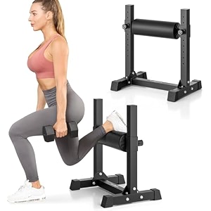 bulgarian split squat stand single leg squat roller stand with 9 adjustable roller heights for squats leg lunges lower body training