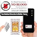 -Bulk 52pcs- No Blood Transfusion Premium 3D Stickers - Accessories of Cell Phone, Ministry Supplies - for JW, Jehovah Witness Gifts, JW.org, Men, Her and Women (BO 52)