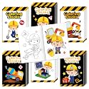 Bulk Construction Coloring Books, 24Pcs Mini Drawing Booklet for Kids