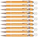 Bulk Custom Pens Personalized, Customized Pens with Name/Logo on Both Sides Gifts, Black Ink Engraved Ballpoint with Stylus, Ideal for Business, Birthday, Party, Wedding, School, Metal Material