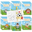 Bulk Soccer Coloring Books, 72Pcs Mini Drawing Booklet for Kids