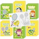 Bulk Tennis Coloring Books, 96Pcs Mini Ball Drawing Booklet for Kids