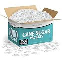 Bulk White Sugar Packets 1000 Count Individual Portion Packs for Hot Drinks Great for Restaurants Offices Schools and Home Use