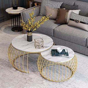coffee tables - side tables living room tables nesting tables set of 2 coffee table modern center table for sofa bedside bedroom apartment ofiice gold white