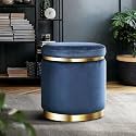 BULKWOOD Luxurious Sitting Stool with Footrest for Living Room and Bedroom Storeage Bench (6)