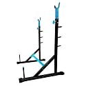 BULLAR Adjustable Squat Rack with Safety Bars, Idol for Bench Press, and Squat Rack (Squat Stand, Upright, 100 kg) Black and Blue