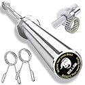 BULLAR olympic barbell 7 feet 20kg, barbell rod, olympic rod for powerlifting, olympic bar for weight lifting, with spring or clamps locks (7 feet with spring lock),Alloy Steel