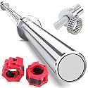 BULLAR olympic barbell 7 feet 20kg, barbell rod, olympic rod for powerlifting, olympic bar for weight lifting, with spring or clamps locks (7 feet with barbell clamps) Alloy Steel
