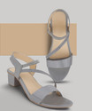 Bullfer Women Heels Sandal (Grey , 6)