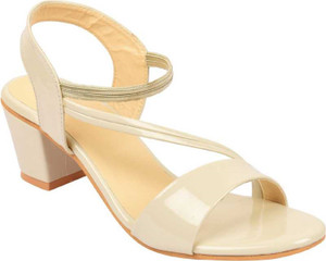bullfer women heels sandal off white  7