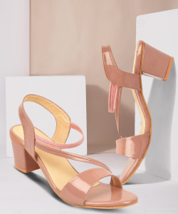 bullfer women heels sandal orange  4