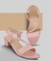 Bullfer Women Heels Sandal (Pink , 3)